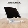 Tooq Soporte de Sobremesa Ajustable para Móvil o Tablet de hasta 12.9" - Blanco